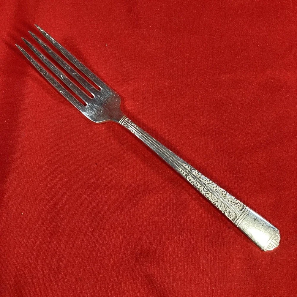 10 - Vintage Oneida Dinner Forks / Tudor Plate Silver Flatware / Community